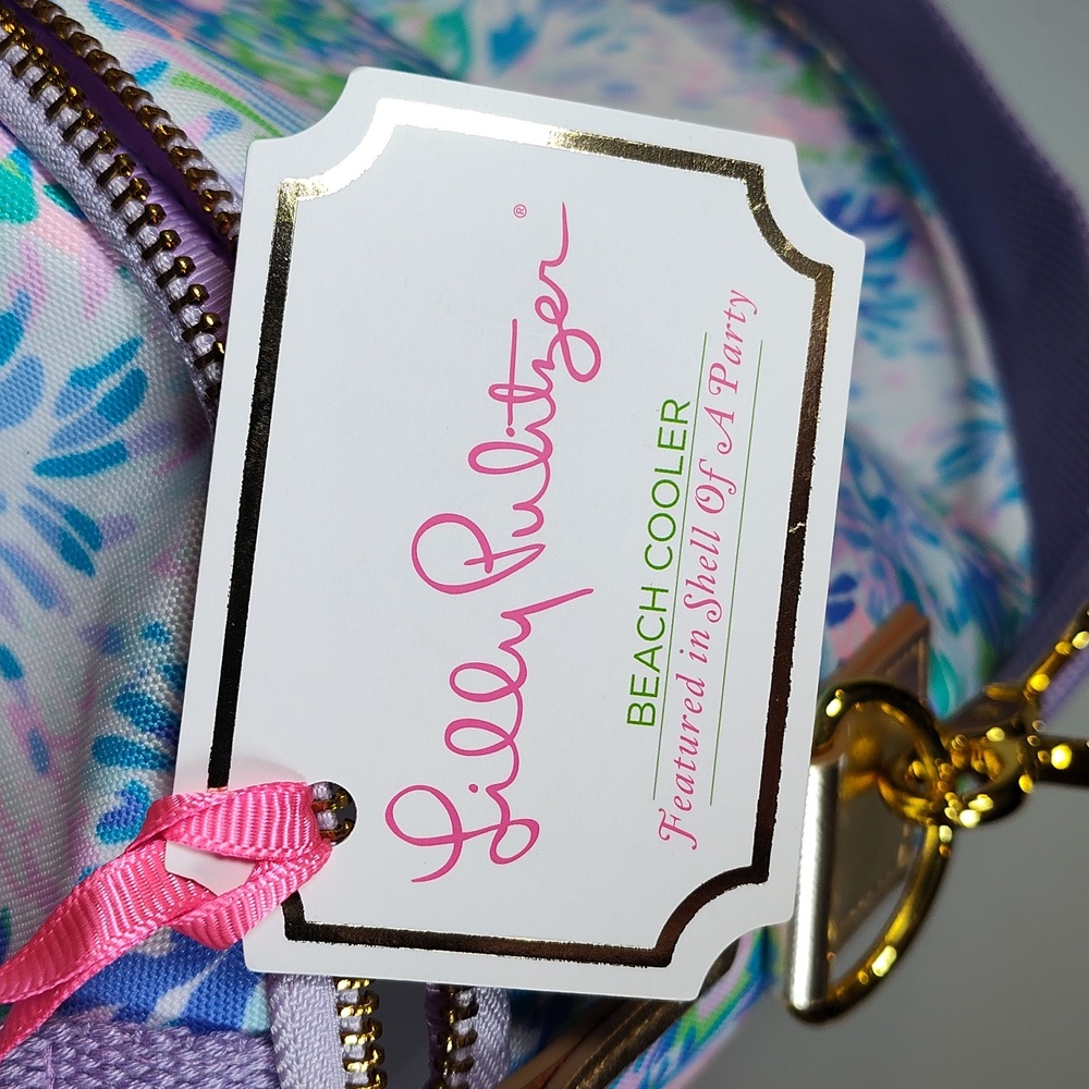 NWT Lilly Pulitzer Beach Cooler Shell of a Party large insulated lunchbox - Picture 5 of 11